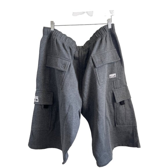 Pro Club Charcoal Grey Fleece Cargo Shorts 3XL - Picture 3 of 3